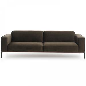 4-Sitzer-Sofa Viggo Grün - Textil - 90 x 74 x 252 cm