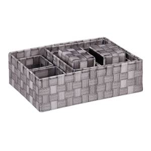 Lot de 8 paniers de rangement tressés Gris