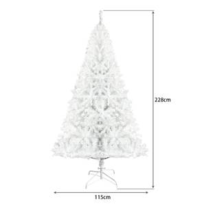 Weihnachtsbaum GLOWSnow Weiß - Metall - Kunststoff - 115 x 228 x 115 cm