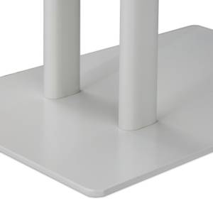 Handtuchständer 2 Stangen weiß Weiß - Metall - 48 x 81 x 20 cm