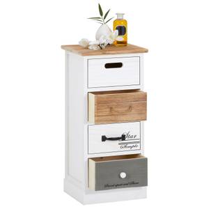 Chiffonnier SALVA Blanc - Bois massif - 29 x 63 x 27 cm