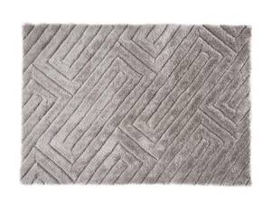 Wohnzimmerteppich MAZE Grau - Textil - 160 x 4 x 230 cm