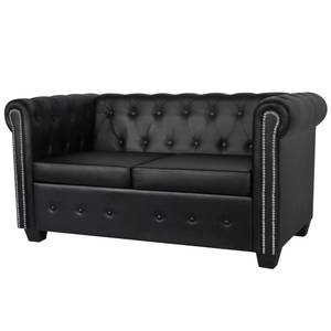 Canapé 291852-1 Noir - Cuir synthétique - 145 x 70 x 76 cm