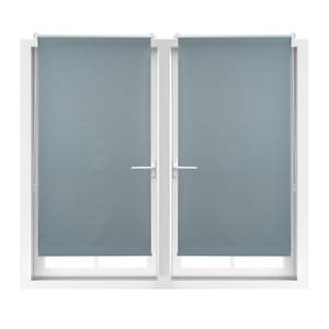 Lot de 2 stores enrouleurs gris 80 x 212 cm