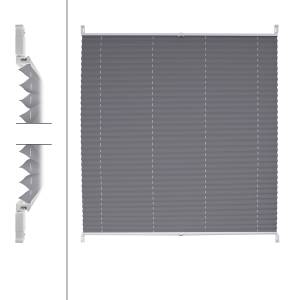 Store plissé gris 100x100 cm Gris - 100 x 100 cm