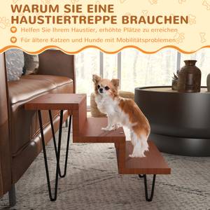 Hundetreppe D06-198V00CF Braun - Massivholz - 54 x 43 x 46 cm