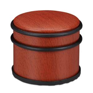 2x Butoirs de porte marron-rouge Noir - Rouge - Métal - Matière plastique - 10 x 8 x 10 cm