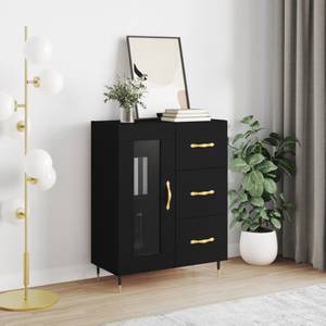 Sideboard DE3415 Schwarz - Holzwerkstoff - 70 x 90 x 34 cm