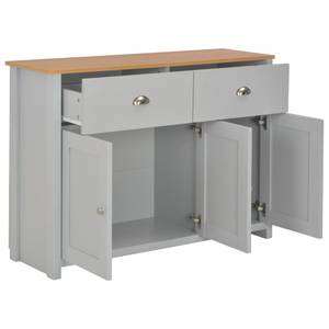 Sideboard 298620 Grau - Holzwerkstoff - Kunststoff - 112 x 81 x 35 cm