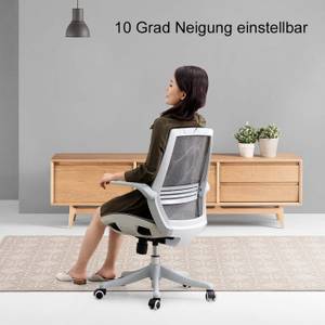 Bürostuhl J91 Grau - Textil - 66 x 102 x 46 cm