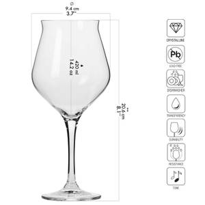 Krosno Avant-Garde Biergläser Glas - 10 x 21 x 10 cm