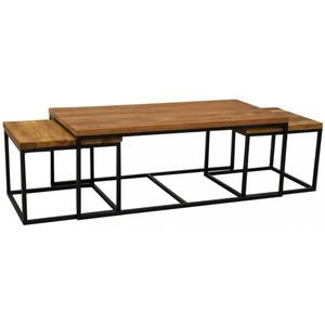 Tables basses modulables en bois recyclé Marron - Bois manufacturé - 120 x 45 x 60 cm