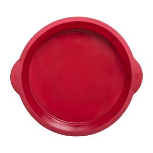 Backform aus Silikon, Ø 24 cm Rot - Kunststoff - 26 x 7 x 29 cm