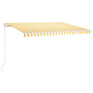 Auvent rétractable 3006540-2 Blanc - Jaune - 350 x 450 cm