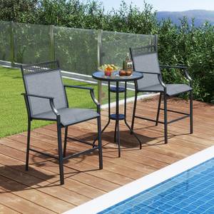 Gartenstühle ZB33852-4 (2er Set) Blau