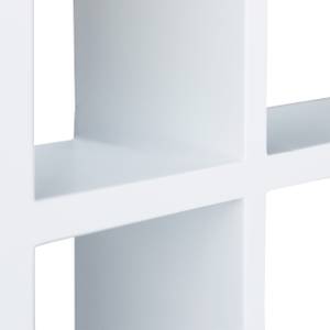 Wandregal schwebend mit 7 Fächern Weiß - Holzwerkstoff - 61 x 31 x 8 cm