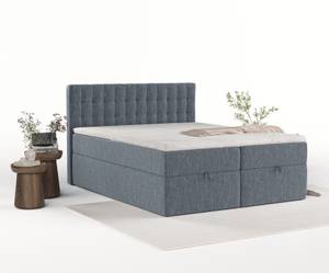 Boxspringbett Ampio Blau - Breite: 160 cm