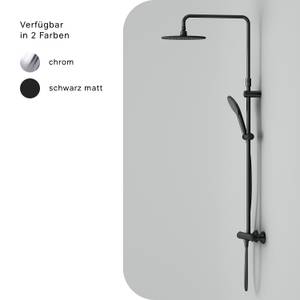 AM.PM Duschsystem mit Duschthermostat Schwarz - Metall - 29 x 146 x 45 cm