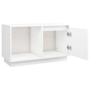 TV-Schrank D263 Weiß - Massivholz - 35 x 44 x 74 cm