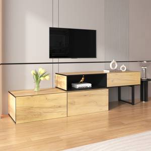 Sideboard Astraios Ⅲ Braun - Holzwerkstoff - Metall - Massivholz - Holzart/Dekor - 34 x 50 x 200 cm