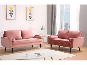 Couchgarnitur FLEUET 2er-Set Pink