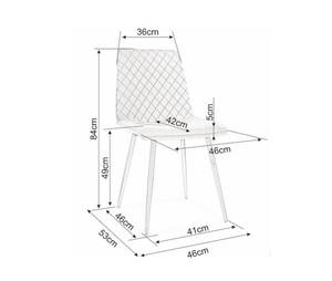 Esszimmerstuhl Irys (2er Set) Grau