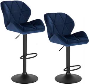 Barhocker Laura (2er Set) Blau