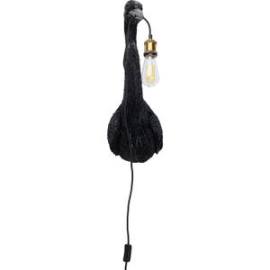 Applique Animal Heron noir Noir - Matière plastique - 26 x 62 x 22 cm