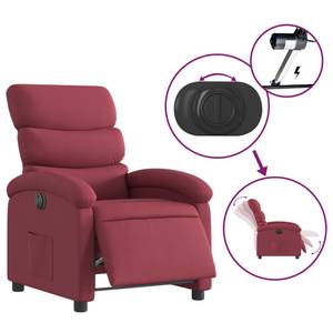 Fauteuil inclinable électrique 3032262-4 Brun rouge