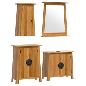 Badmöbel Set 3223463 (4-teilig) Braun - Massivholz - Holzart/Dekor - 70 x 63 x 32 cm