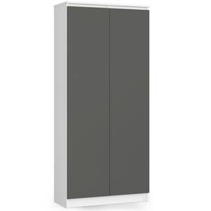 Mehrzweckschrank R80 2T 8R CLP Graphit - Grau - Weiß