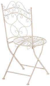 Chaises de jardin Indra Lot de 2 Blanc crème