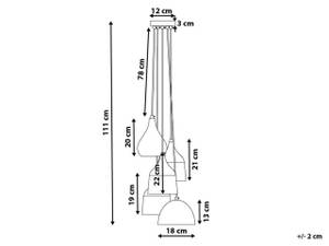 Lampe suspension SAVIO Noir - Métal - 18 x 111 x 18 cm