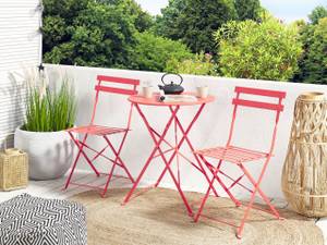 Bistro Set FIORI 3-tlg Rot