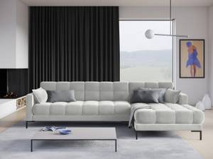 Ecksofa MAMAIA 5 Sitzplätze Silber