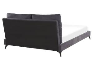 Lit double MELLE Noir - Gris foncé - Gris - 176 x 95 x 228 cm