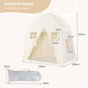 Kinderspielhaus  Kinderzelt Beige