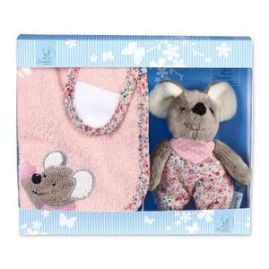 Baby Geschenk Set Maus Mabel 2er Set Pink - Textil - 1 x 1 x 1 cm