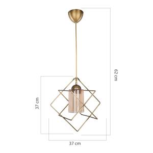 Suspension Beeston E27 bronze patiné Marron - Métal - 37 x 62 x 37 cm