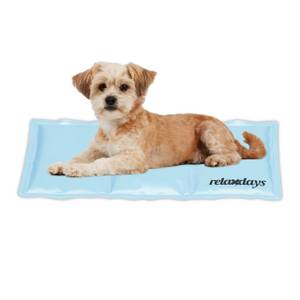 Tapis rafraîchissant cyan pour chien 100 x 60 cm