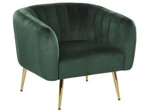 Fauteuil LACONIA Vert foncé - Doré - Vert