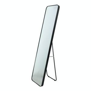 Stehender Spiegel Alux Schwarz - Metall - 40 x 150 x 4 cm