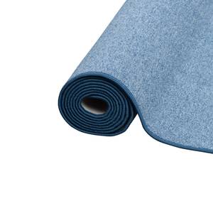 Velour Läufer Teppich Strong Blau - 100 x 300 cm