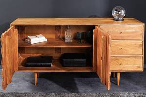 Sideboard ALPINE Braun - Massivholz - 145 x 75 x 40 cm