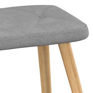 Chaise à bascule avec tabouret 3010050-2 Gris lumineux