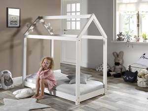 Lit de maison Cabane Toddler Blanc - 78 x 132 x 146 cm