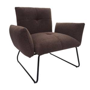 Lounge-Sessel K34 Bouclé Braun