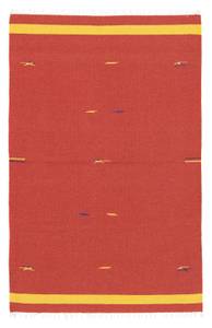 Kelim Modern - 180x120cm Rot - Naturfaser - 120 x 1 x 180 cm