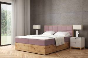 Boxspringbett LOLLY2 Rosé - Breite: 129 cm - H3