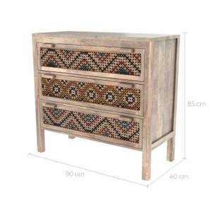 Commode Massaï Marron - Fibres naturelles - 90 x 85 x 40 cm